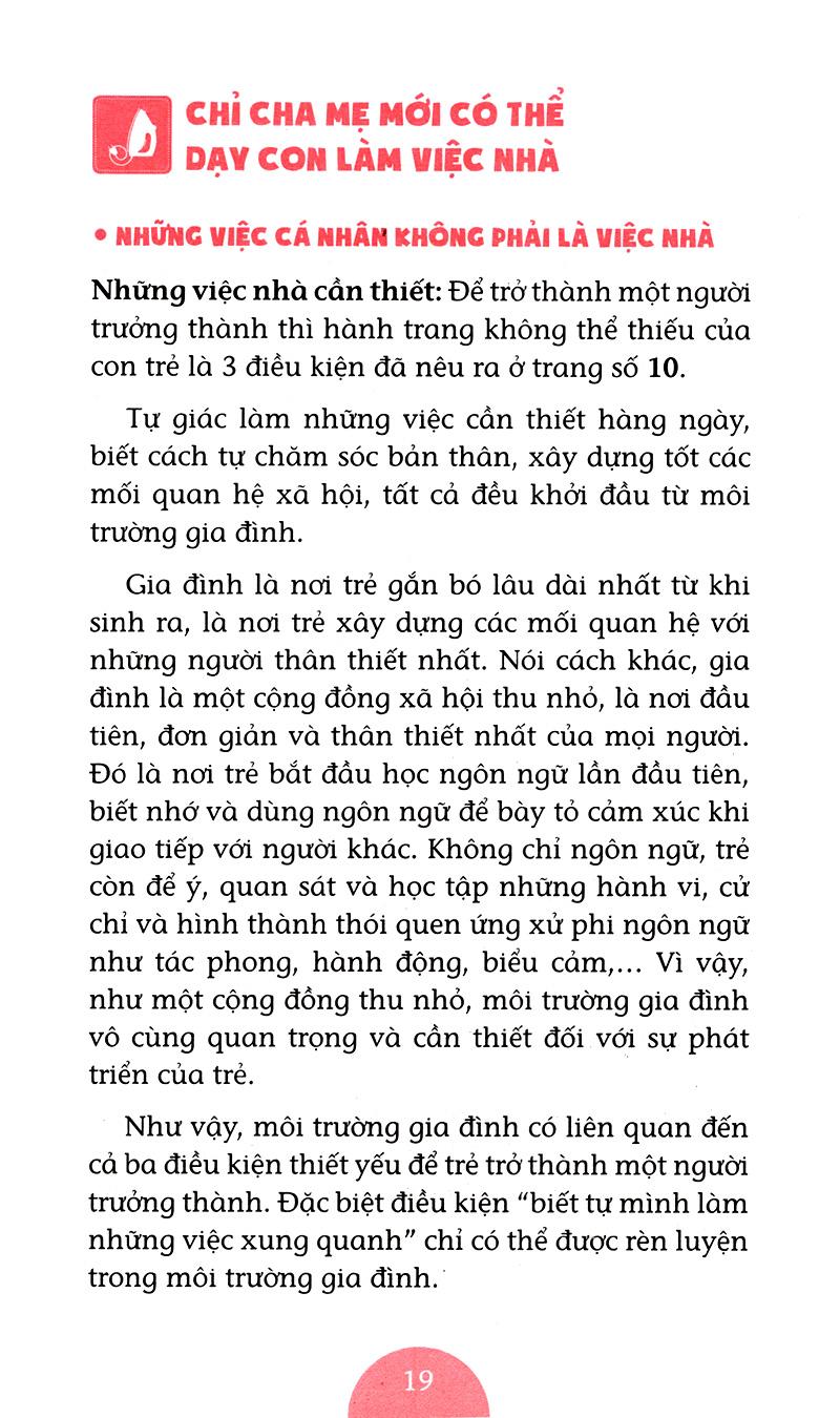 Dạy Con Làm Việc Nhà (Tái Bản)