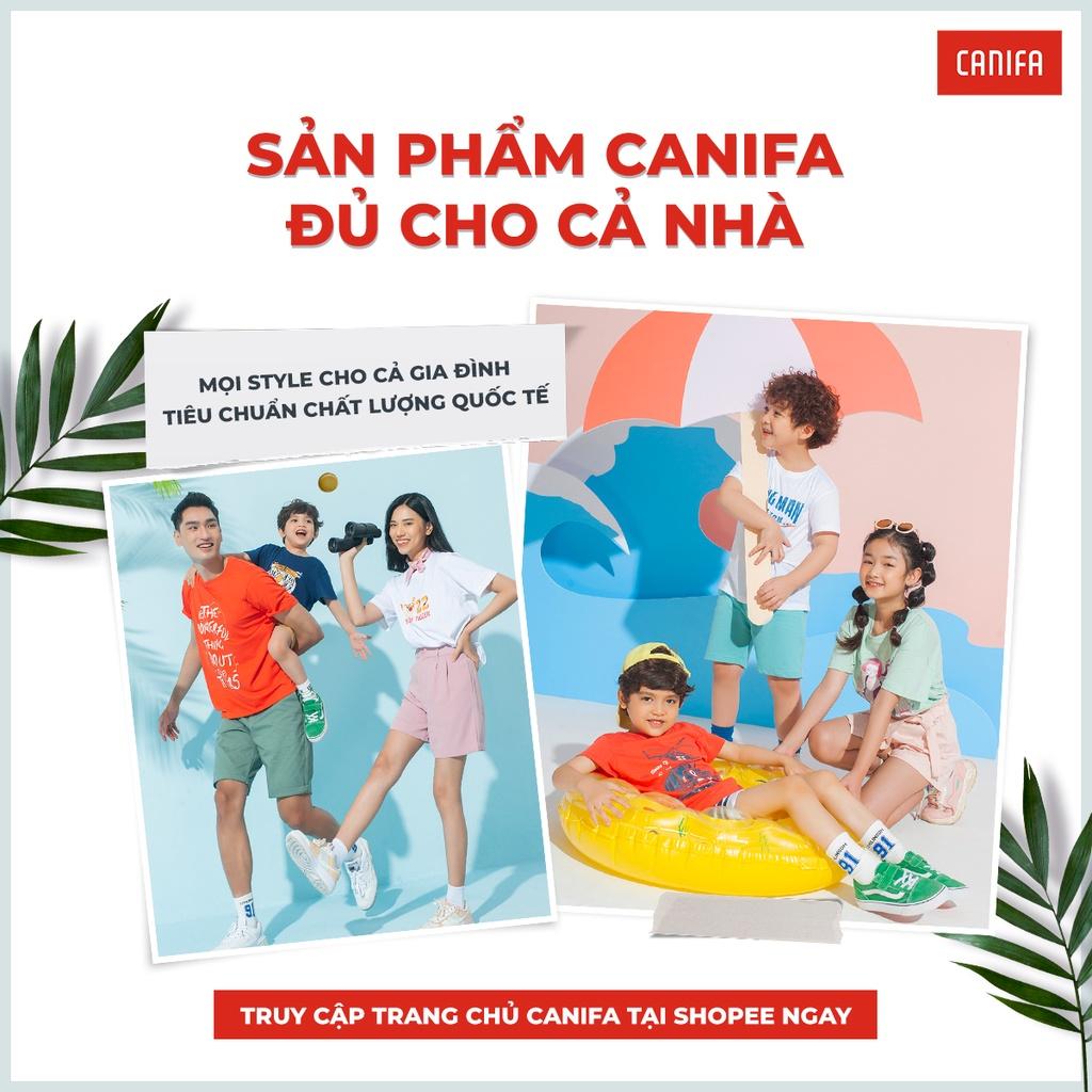 Áo phông nữ CANIFA bo cổ cotton USA thoải mái 6TS22S016