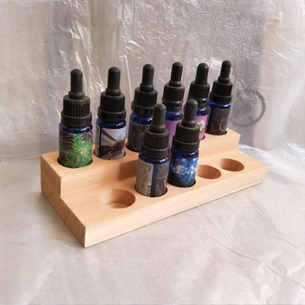 Essential Oil Storage Rack Display Stand Wood Rack Holder 01