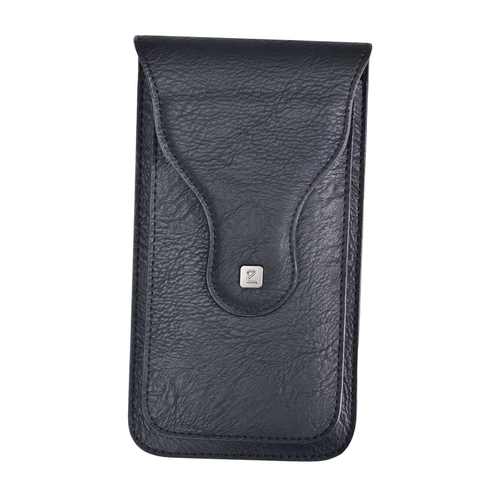 Universal Phone Holster PU Leather with Magnetic Closure Pouches for Men