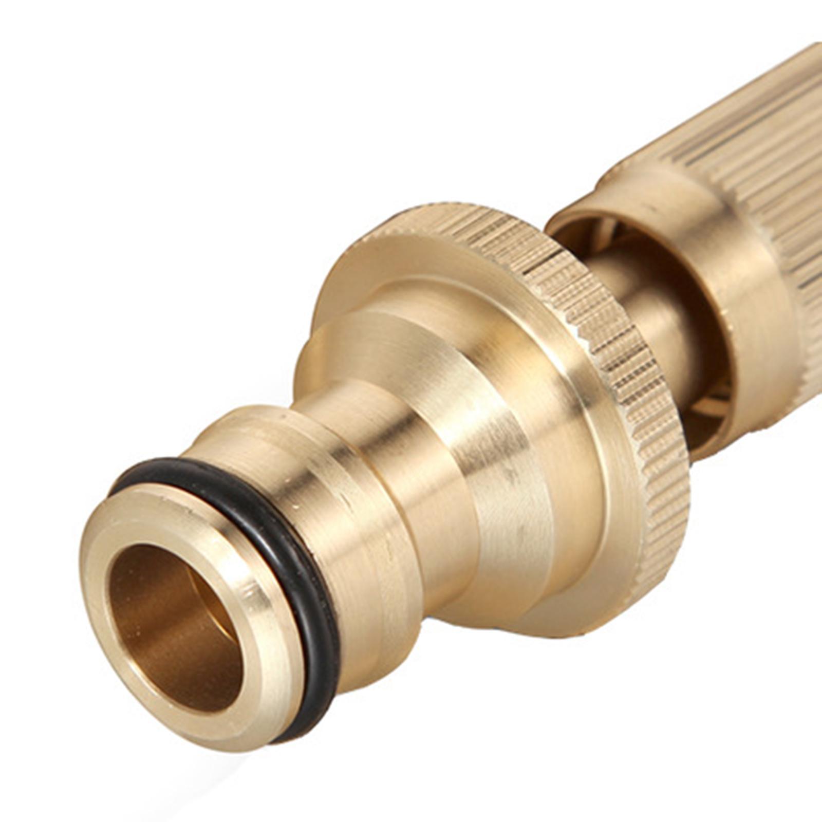 Brass Hose Nozzle Heavy Duty - High Pressure Hose Nozzle, for Garden Hose, Easy Twist Water Hose Nozzle Sprayer, Brass Nozzle Sprayer for Cars Wash