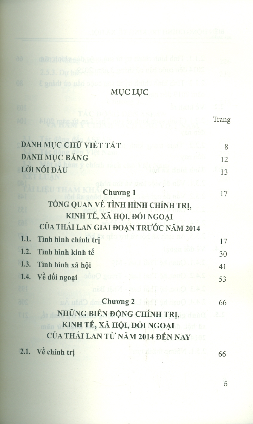 Biến Động Chính Trị, Kinh Tế, Xã Hội, Đối Ngoại Của Thái Lan Từ Năm 2014 Đến Nay Và Tác Động Tới Asean (Sách Chuyên Khảo)