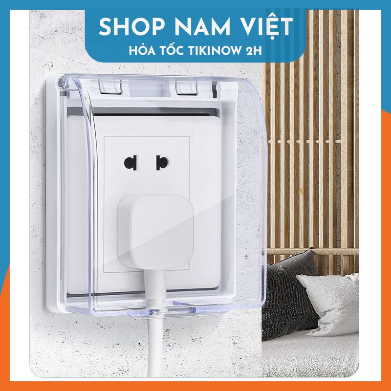 Hộp Che Ổ Điện Dán Tường Chống Nắng Ngoài Trời, Chống Nước Trong Nhà Tắm