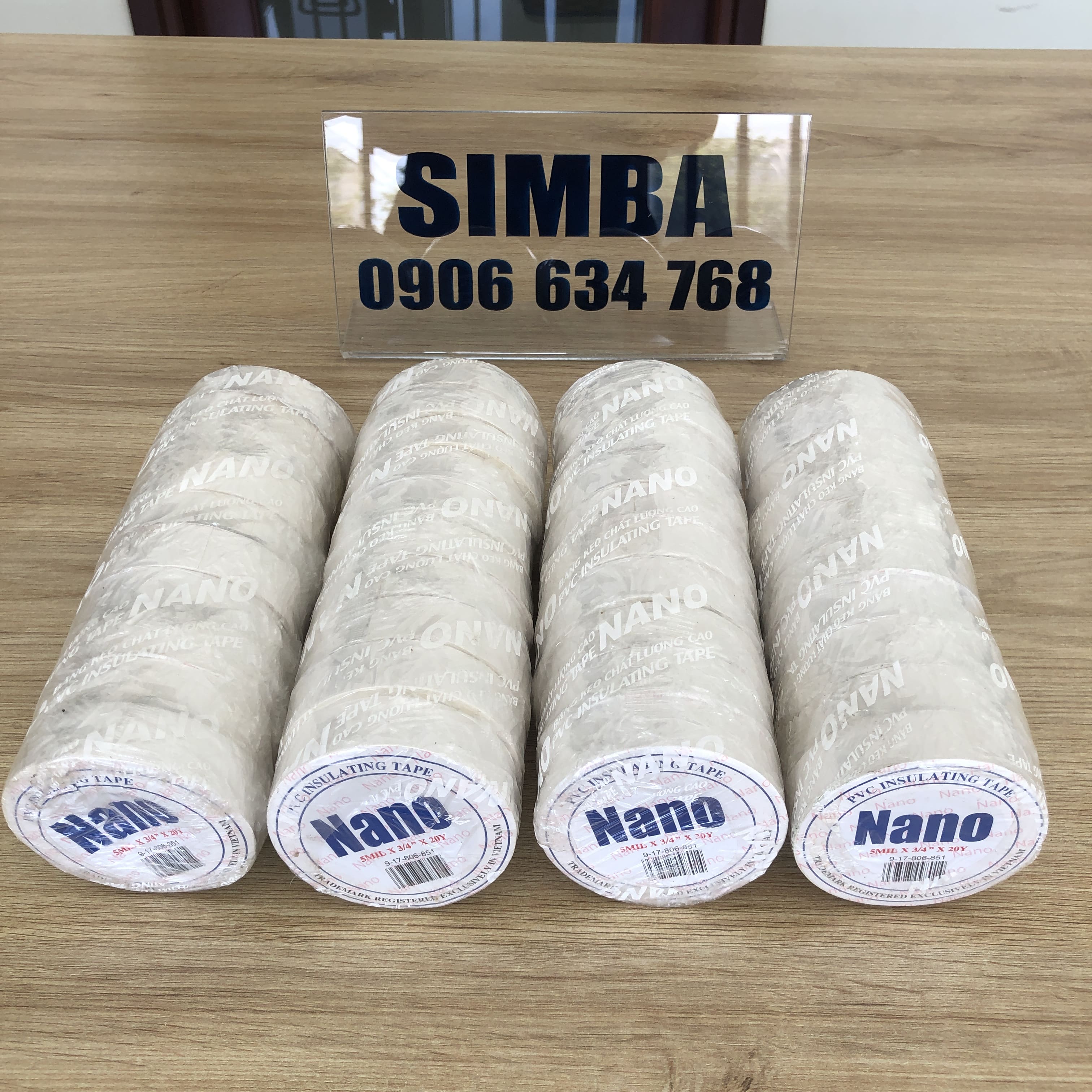 Băng keo điện NANO 20 YARD, màu trắng