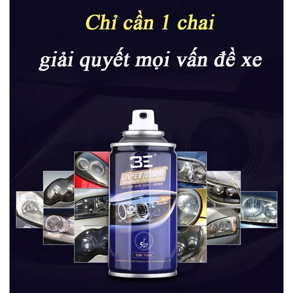 Chai dưỡng bóng chóa đèn ô tô, xe máy Headlight Clear&amp;Bright