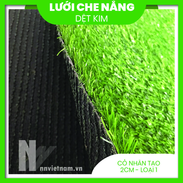 Thảm cỏ nhân tạo 2cm cao cấp - 2mx1m