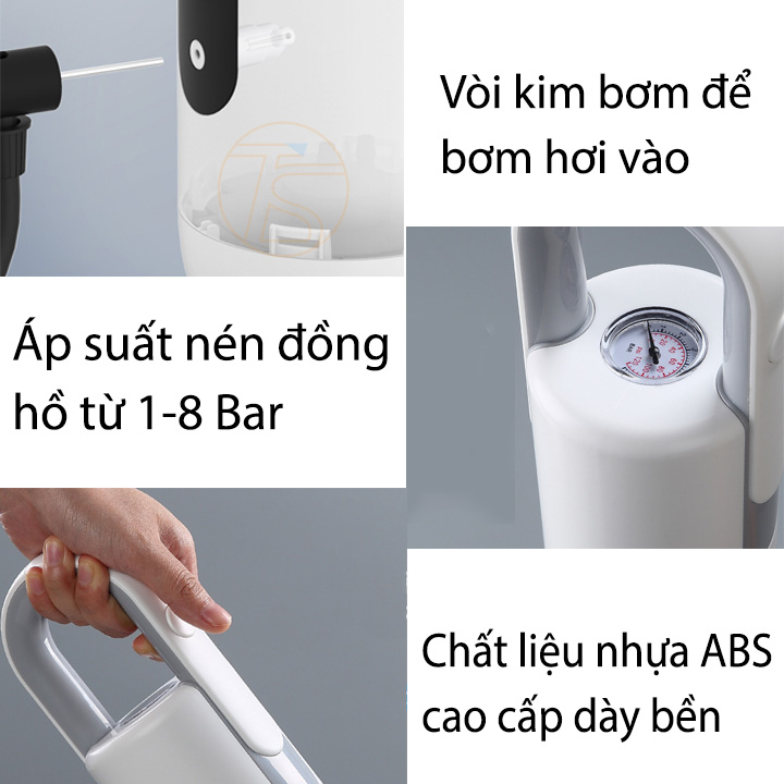 Dụng Cụ Thông Tắc Bồn Cầu Khí Nén 8 Bar E2108 Nhựa Dày Với Lực Bắn Mạnh Nạo Vét Cống Hiệu Quả