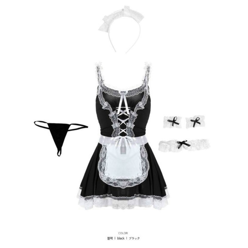 Đồ ngủ Cosplay S024 cô hầu gái full phụ kiện kèm chip không kèm bườm