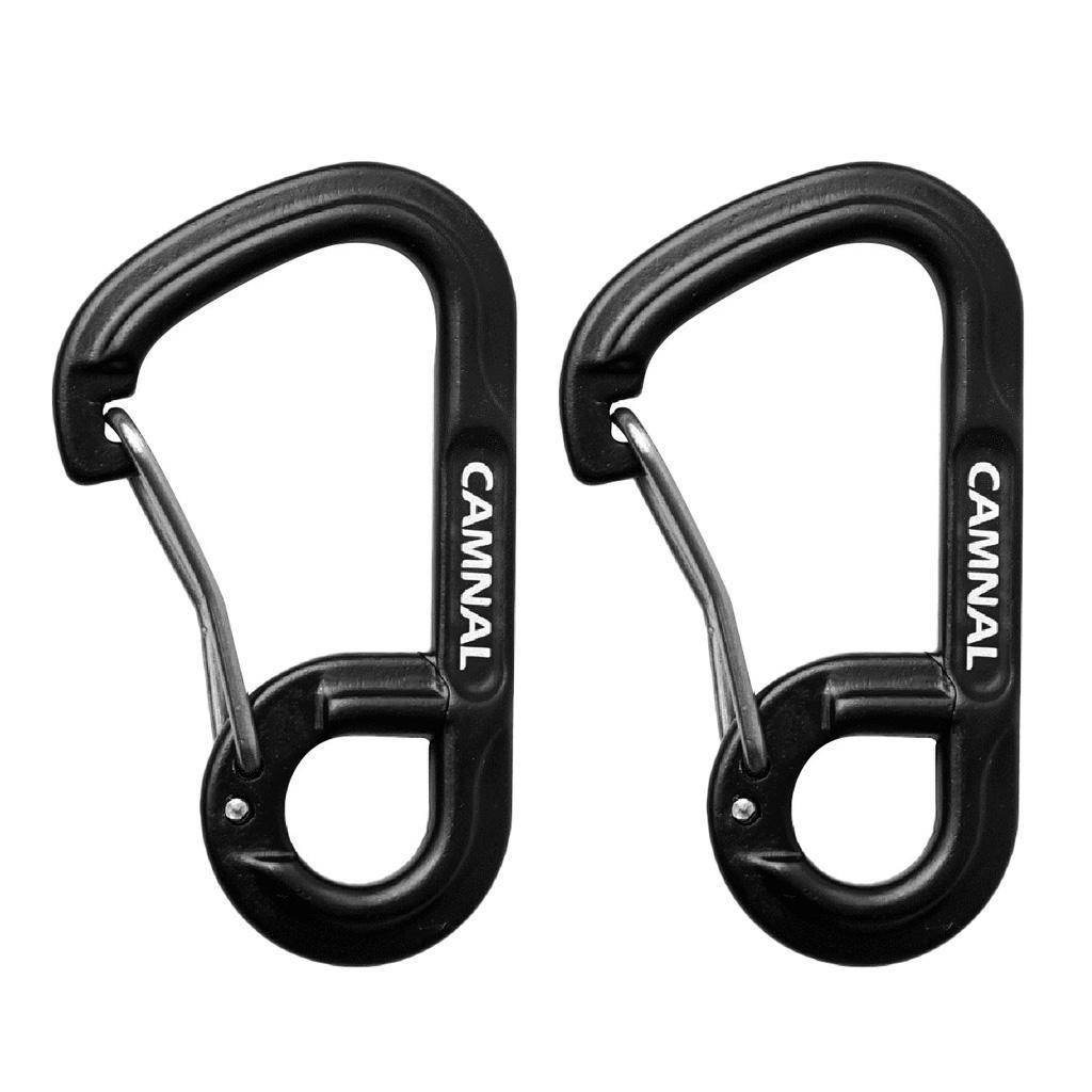 4Pcs Aluminum Keychain Buckle Carabiner Clasps Clip for Key Camping Backpack