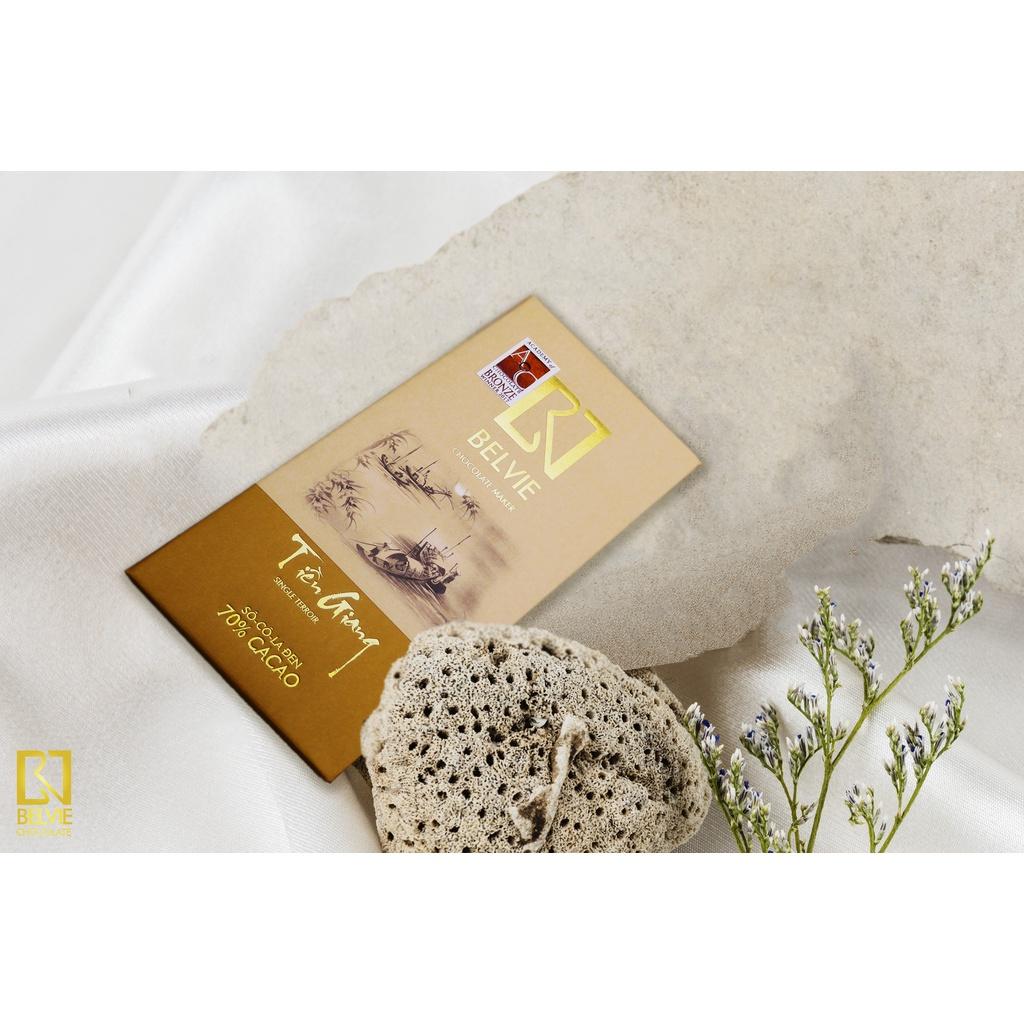 Bộ 4 thanh socola đen 70%