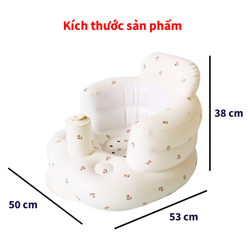 Ghế hơi tập ngồi cho bé chống ngã cao cấp Baby-S, Ghế phao tập ngồi cho bé phong cách Hàn Quốc – SSS031