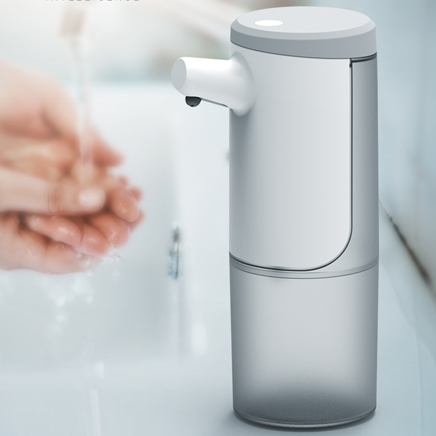 Máy đựng xà phòng tự động không cần dùng tay bằng tia hồng ngoại