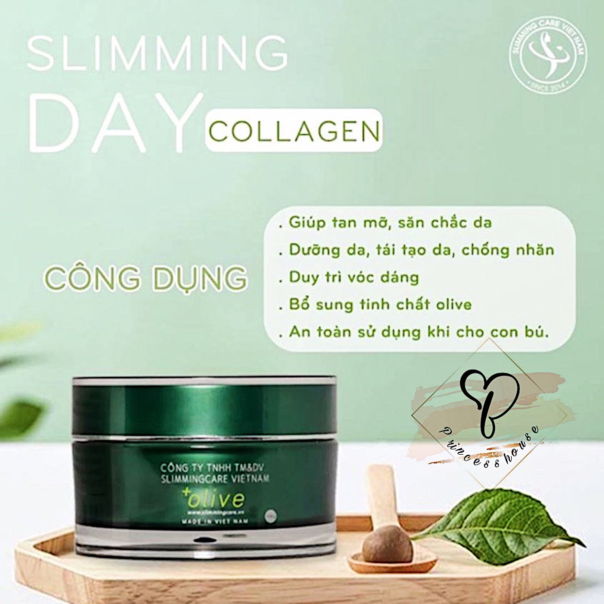 Kem tan mỡ Slimming day collagen - cải thiện tình trạng mỡ, mờ rạn