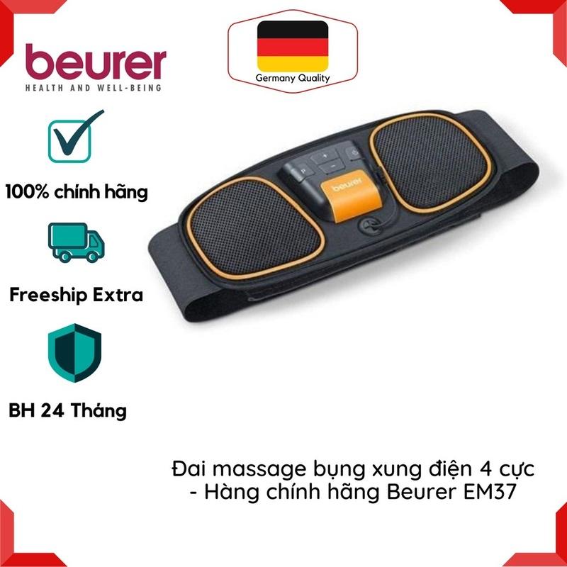 Máy Massage Giảm Mỡ Bụng Beurer EM37, Đai Mát Xa Quấn Nóng, Rung Bụng Tan Mỡ, 5 Chương Trình Tùy Chọn, Nhập Đức