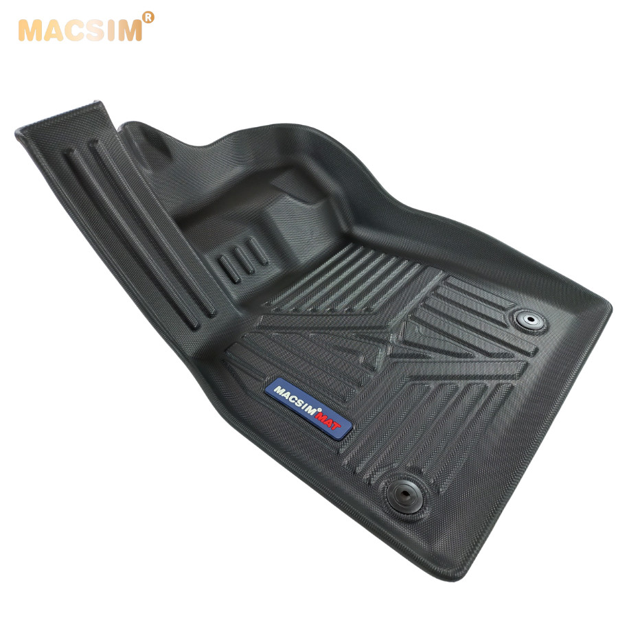 Thảm lót sàn xe ô tô New Audi Q5 2021- đến nay Nhãn hiệu Macsim chất liệu nhựa TPE đúc khuôn cao cấp - màu đen