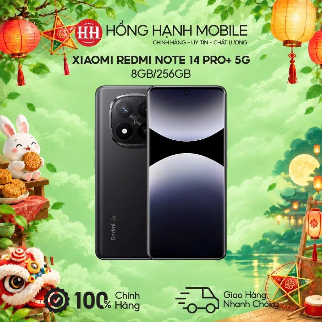 Điện Thoại Xiaomi Redmi Note 14 Pro+ 5G 8GB/256GB - Hàng Chính Hãng