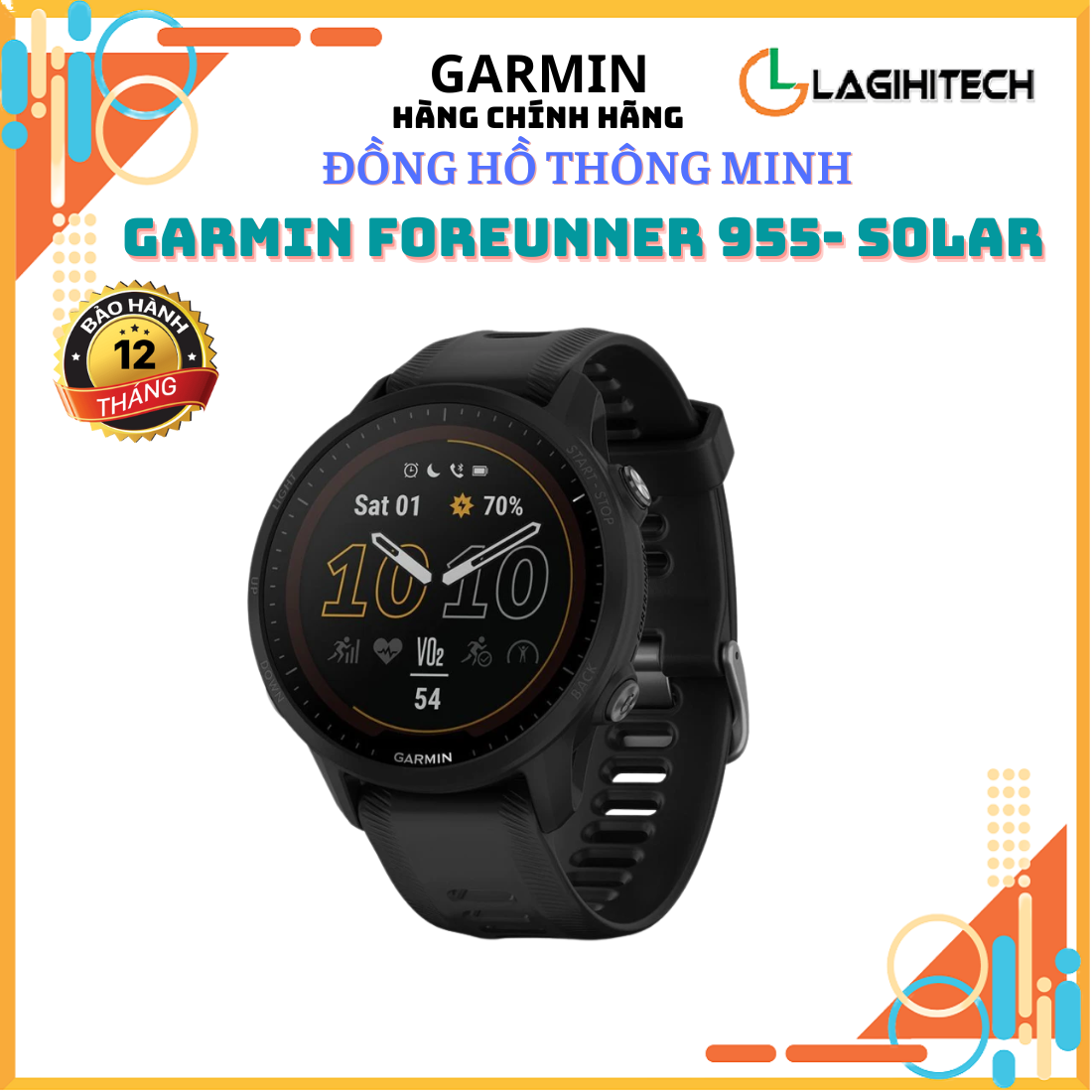 Đồng Hồ Thông Minh Garmin Forerunner 955 - Hàng Chính Hãng