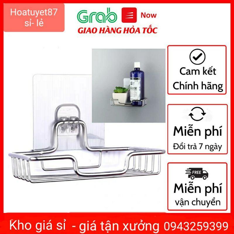 Giá để đồ xà bông bằng inox dán tường gọn gàng tiện ích