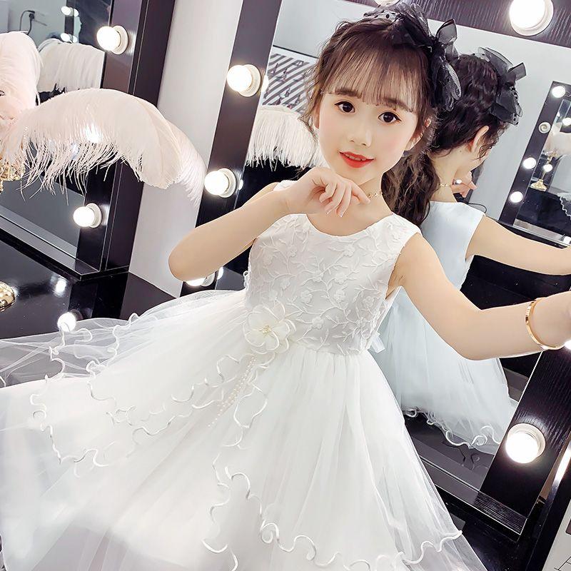 DONGSHOP Cô gái mùa hè đầm 2023 trẻ em tây mùa hè đầm công chúa váy cô gái mùa hè đầm
