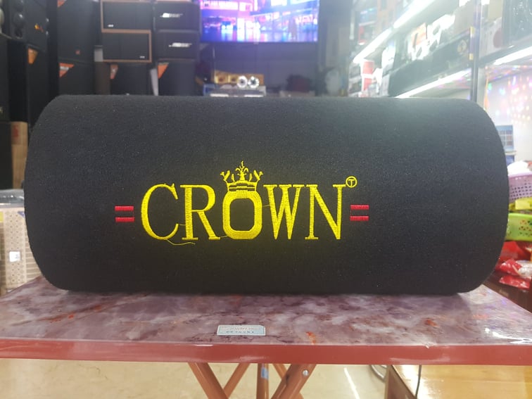 Loa CROWN 8: Dáng ống tròn, Bass 20, Có Bluetooth, Công suất lớn, Nguồn điện 220v hoặc 12v