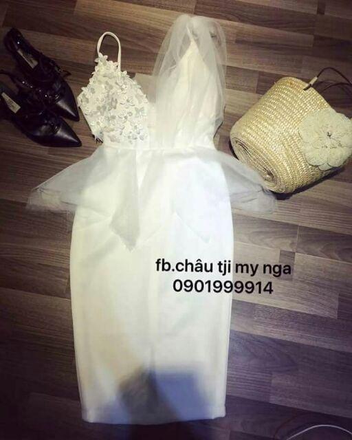 Đầm 1 vai lưới sexy