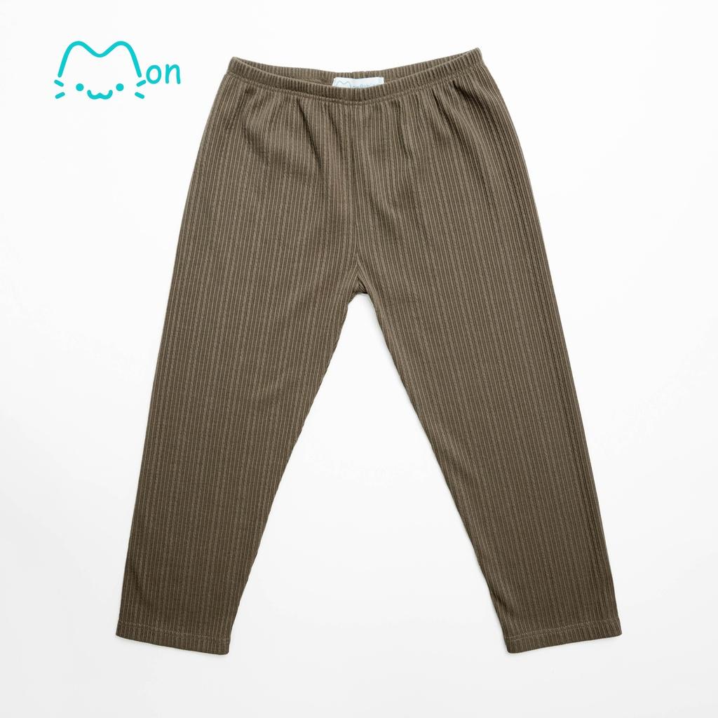 Quần Legging chun bé gái và bé trai thoải mái vận động, phù hợp đi chơi, đi học, mặc nhà Monbabies QLG22W012