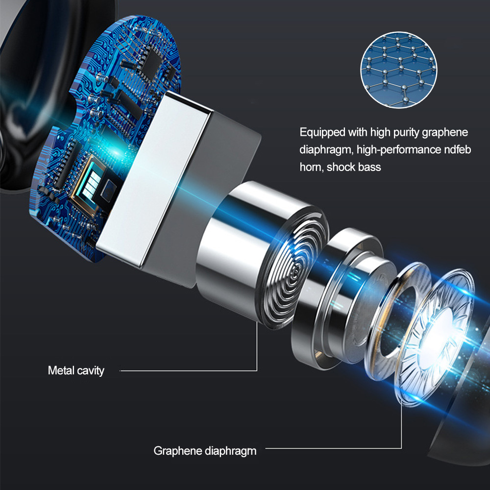 Tai Nghe Nhét Tai Kép BT5.0 HD Có Hộp Sạc