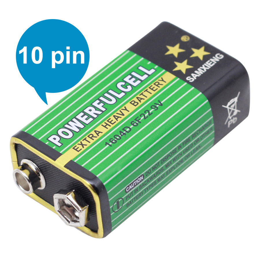 Combo Pin Vuông 9V Powerfulcell X 10 54A1x10