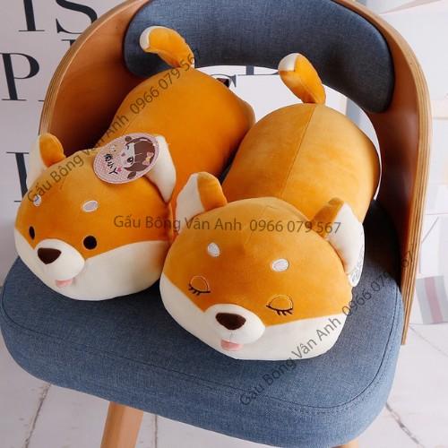 Gấu Bông Chó Shiba Vàng Mắt Híp ,Shiba Mắt Tròn Siêu Cute