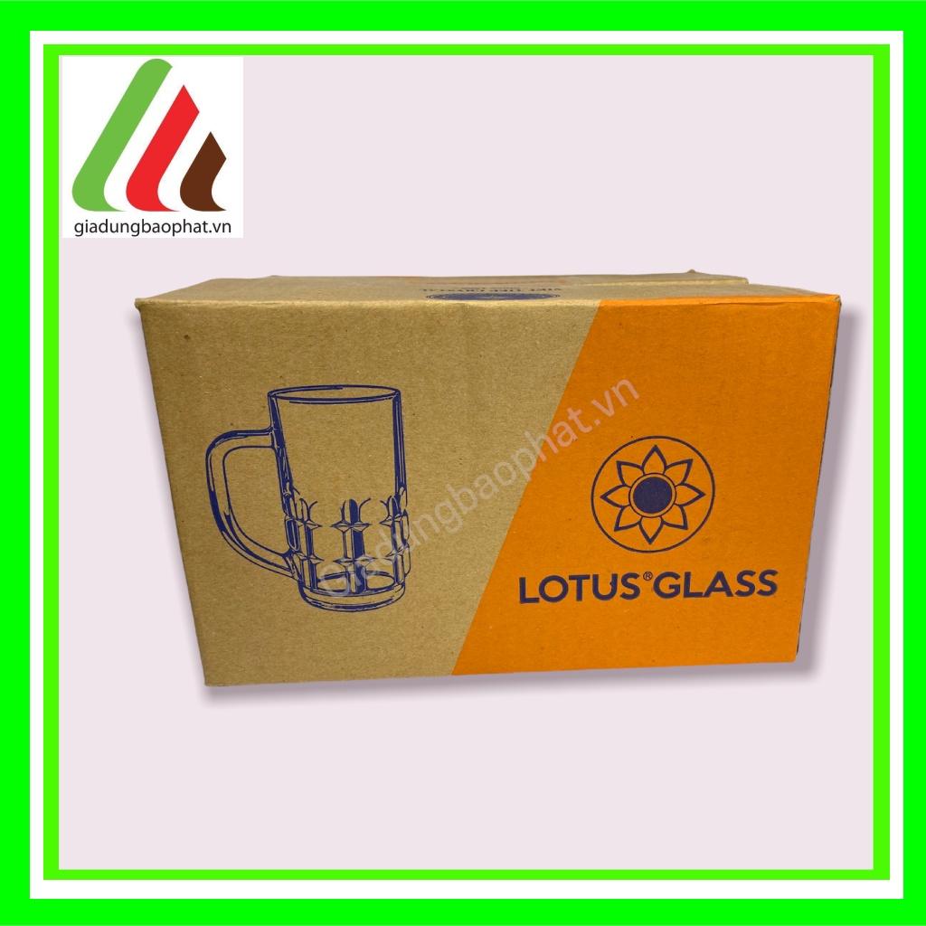 Bộ 6 ly thủy tinh có quai cầm 320ml việt tiệp chính hãƞg - ly cà phê