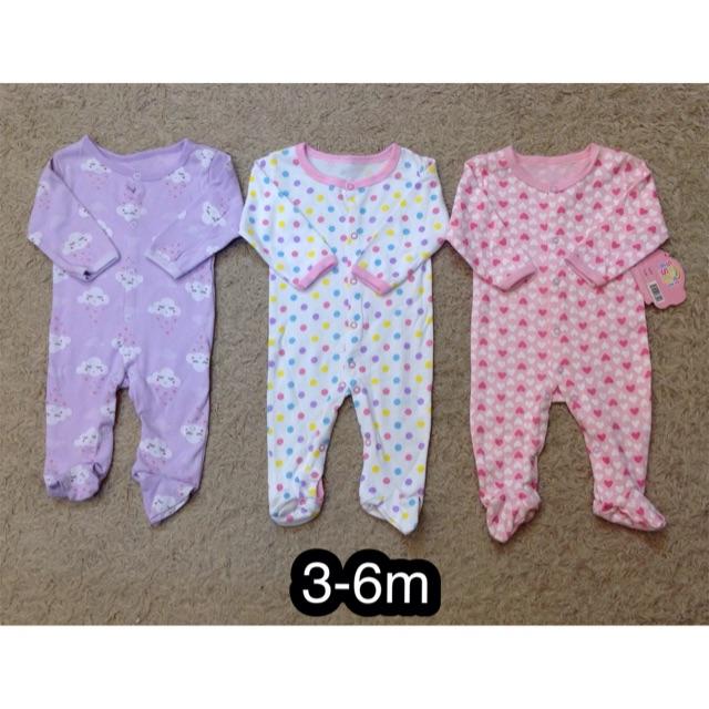 Set 3 body cotton bé gái Sweet &amp; Soft hàng xuất (3-6m)