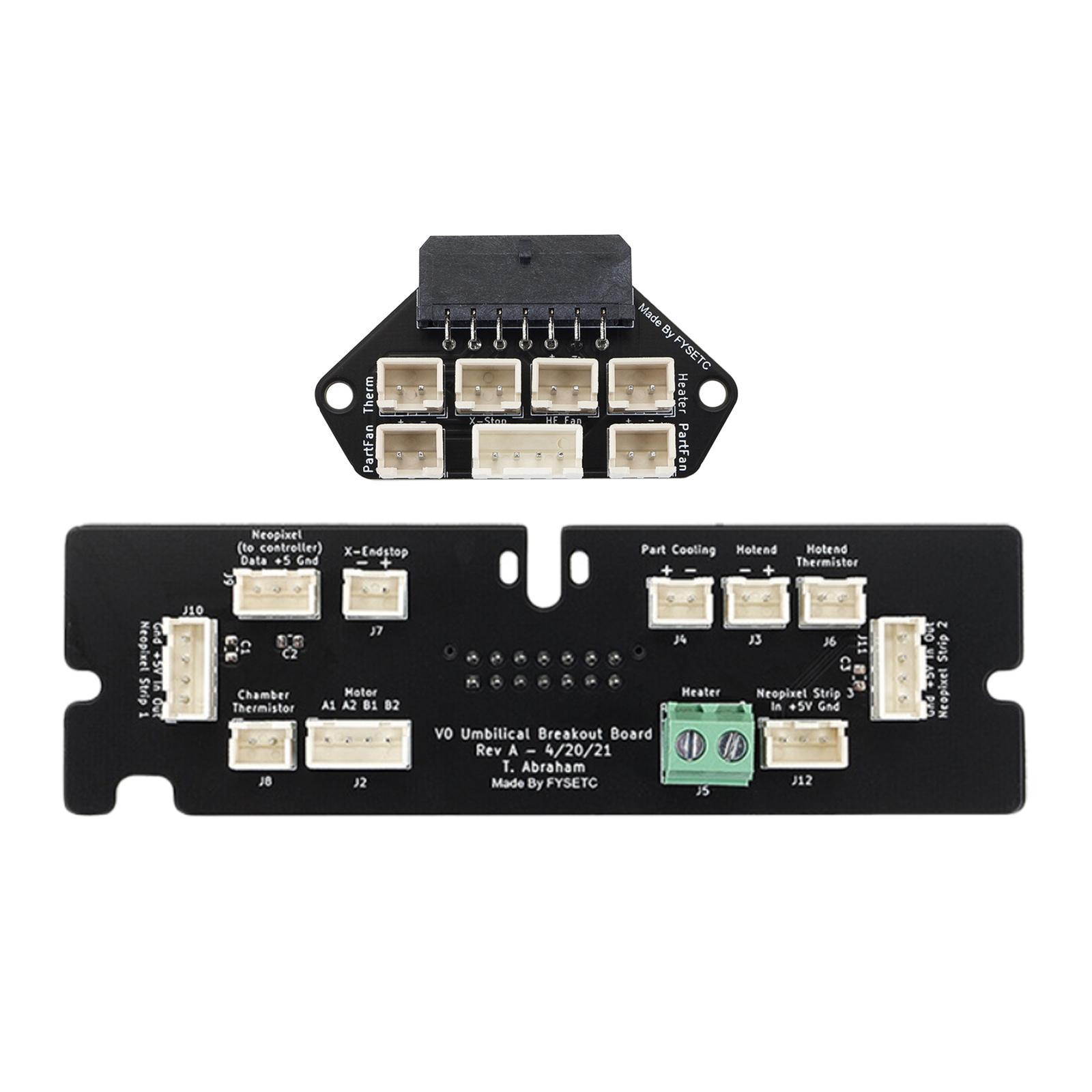 Umbilical PCB Set for  V0.1 Extruder Adapter Board Frame Board 14 Pin