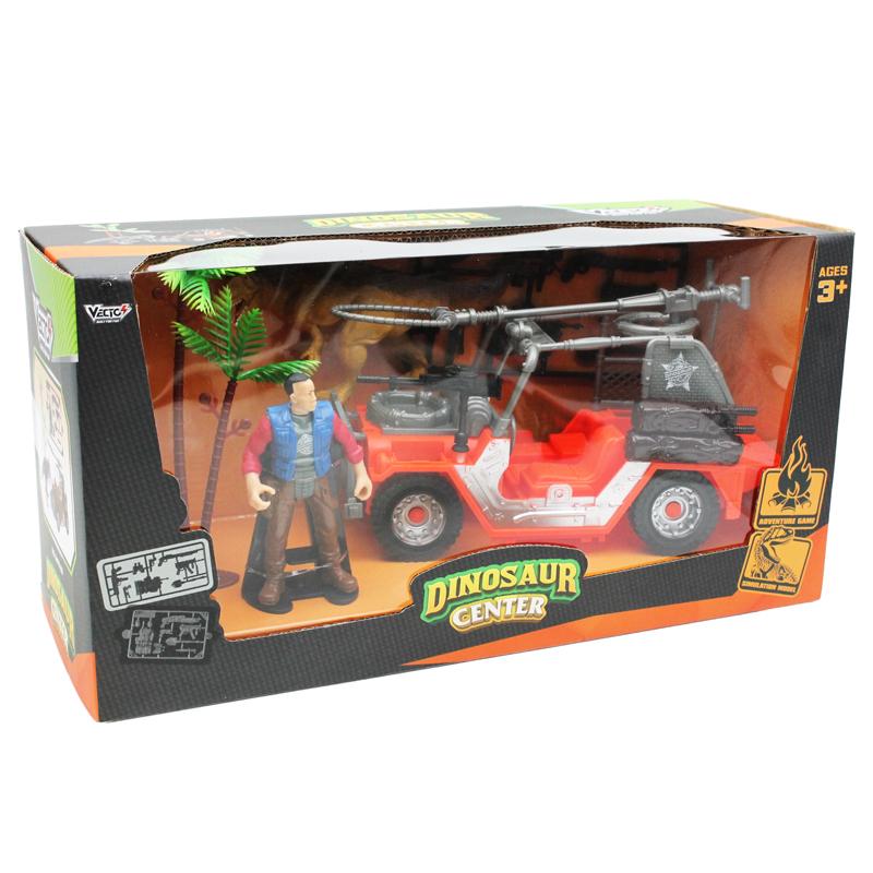 Bộ Đồ Chơi Trung Tâm Nghiên Cứu Khủng Long - Xe Jeep - Vecto DN7743A
