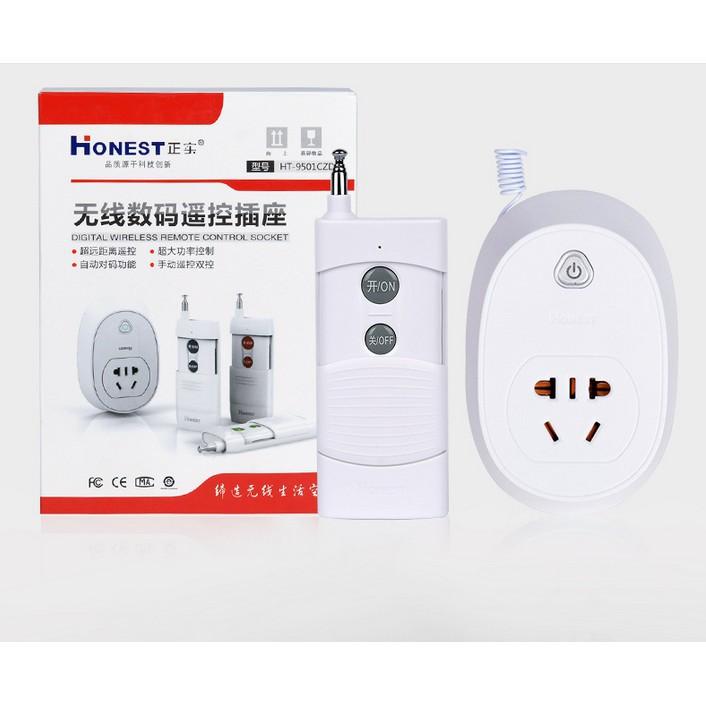 HT-9501 Ổ Cắm Điều Khiển Từ Xa Công Suất Lớn Honest 220v/30A 1000m model 2019