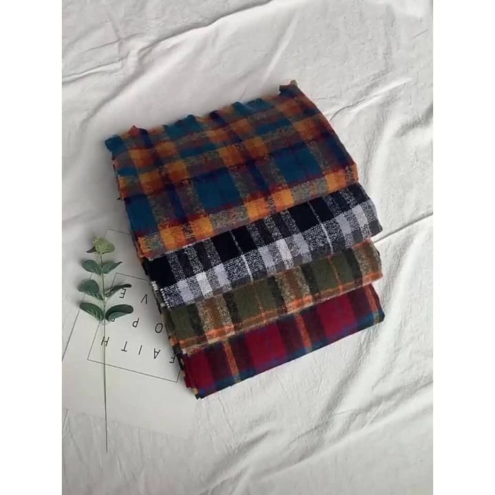 KHĂN QUÀNG CỔ CHOÀNG CỔ NAM NỮ LÔNG THỎ CARO VINTAGE, MỀM MỊN DÀY CỰC ẤM Maxshopdoc
