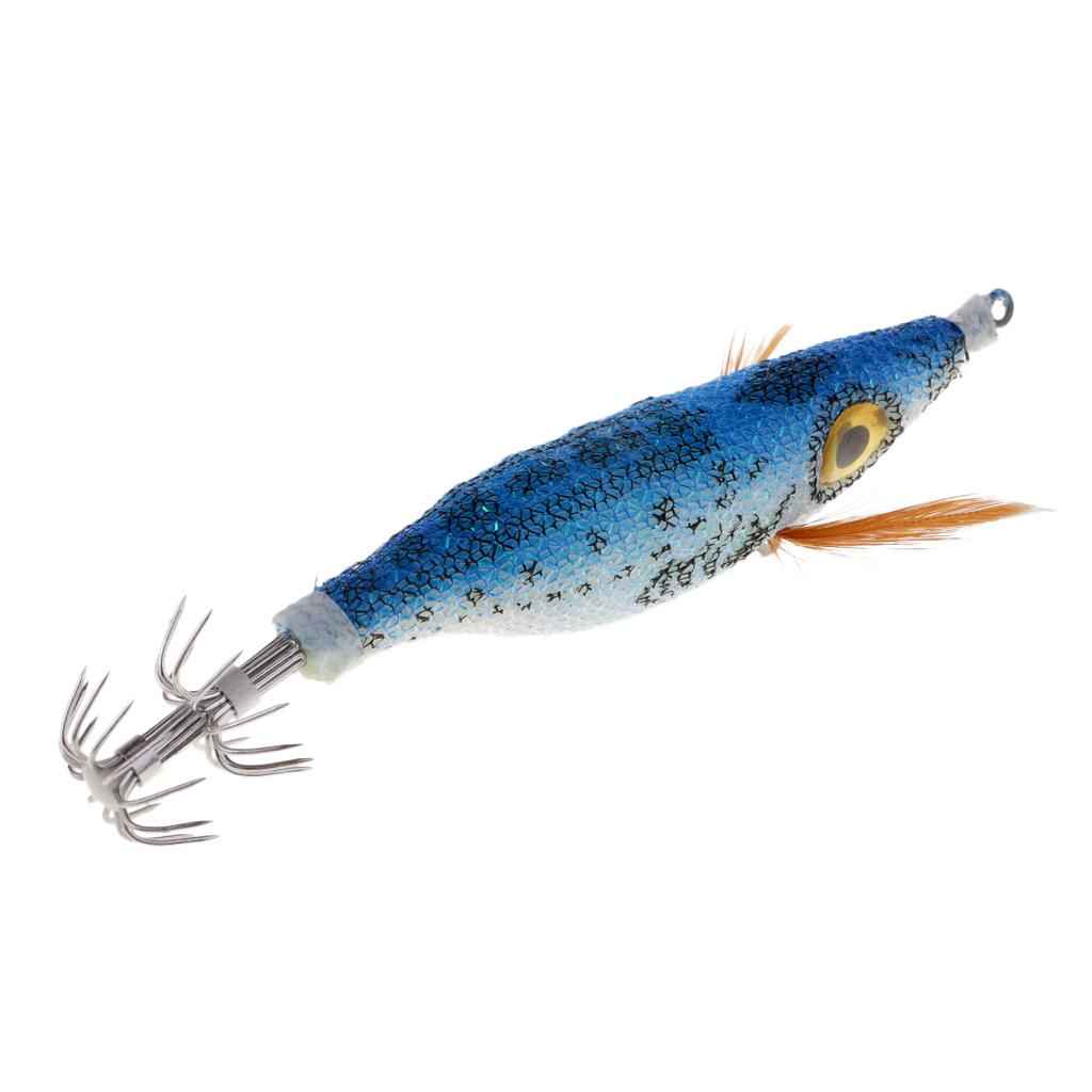 Luminous Squid Jig Hook Lifelike 3D Eyes Bionics Shrimp Fishing Lure