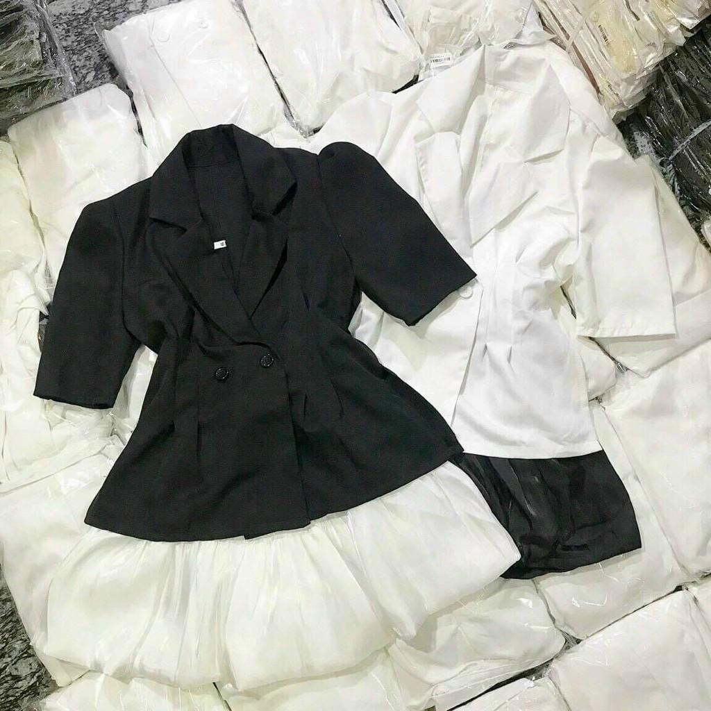 Sét áo vest và chân váy bí phong cách tiểu thư sang chảnh
