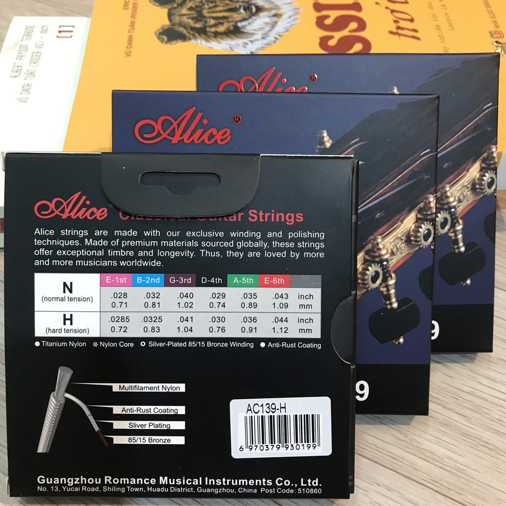 AC139 Classical Guitar String Set, Bộ dây guitar nylon cao cấp Alice AC139