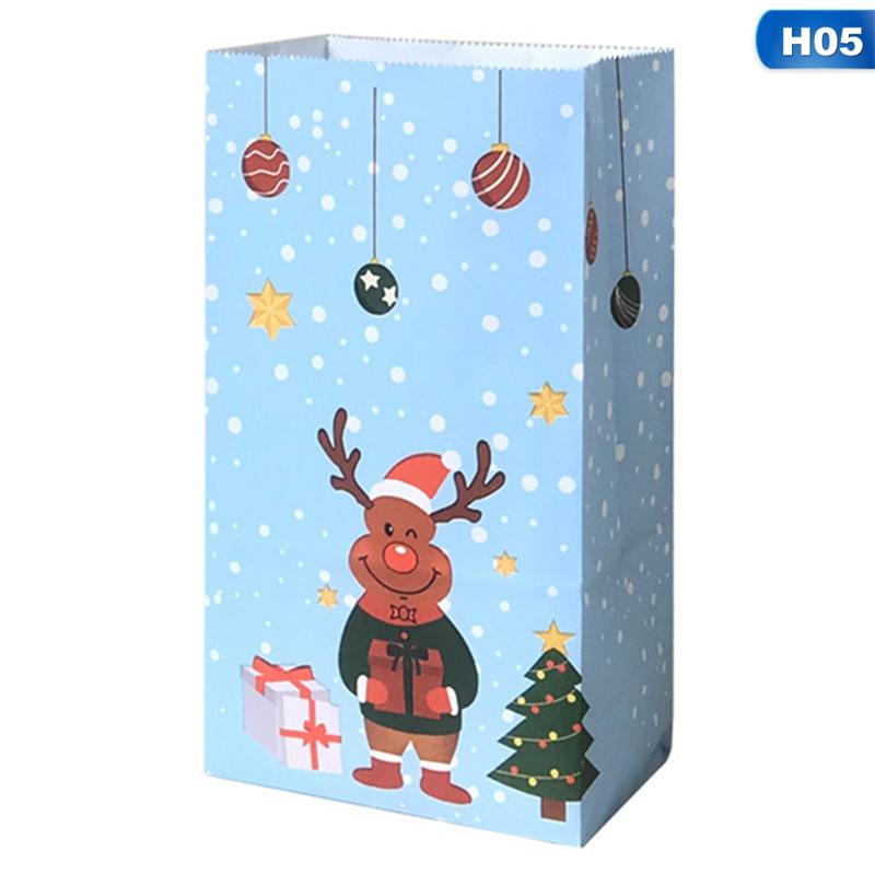 Set 10 Túi Giấy Đựng Quà Giáng Sinh Dễ Thương