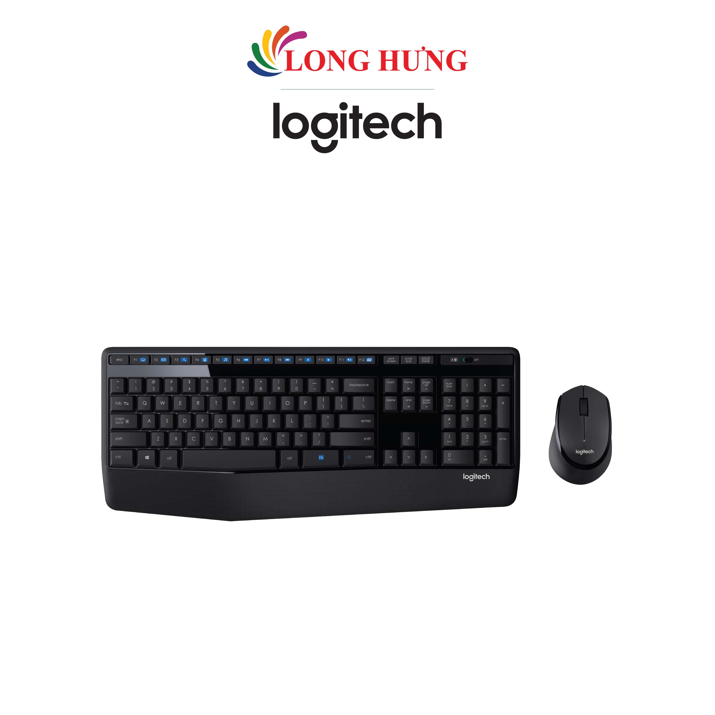 Combo chuột và bàn phím không dây Logitech MK345 - Hàng chính hãng