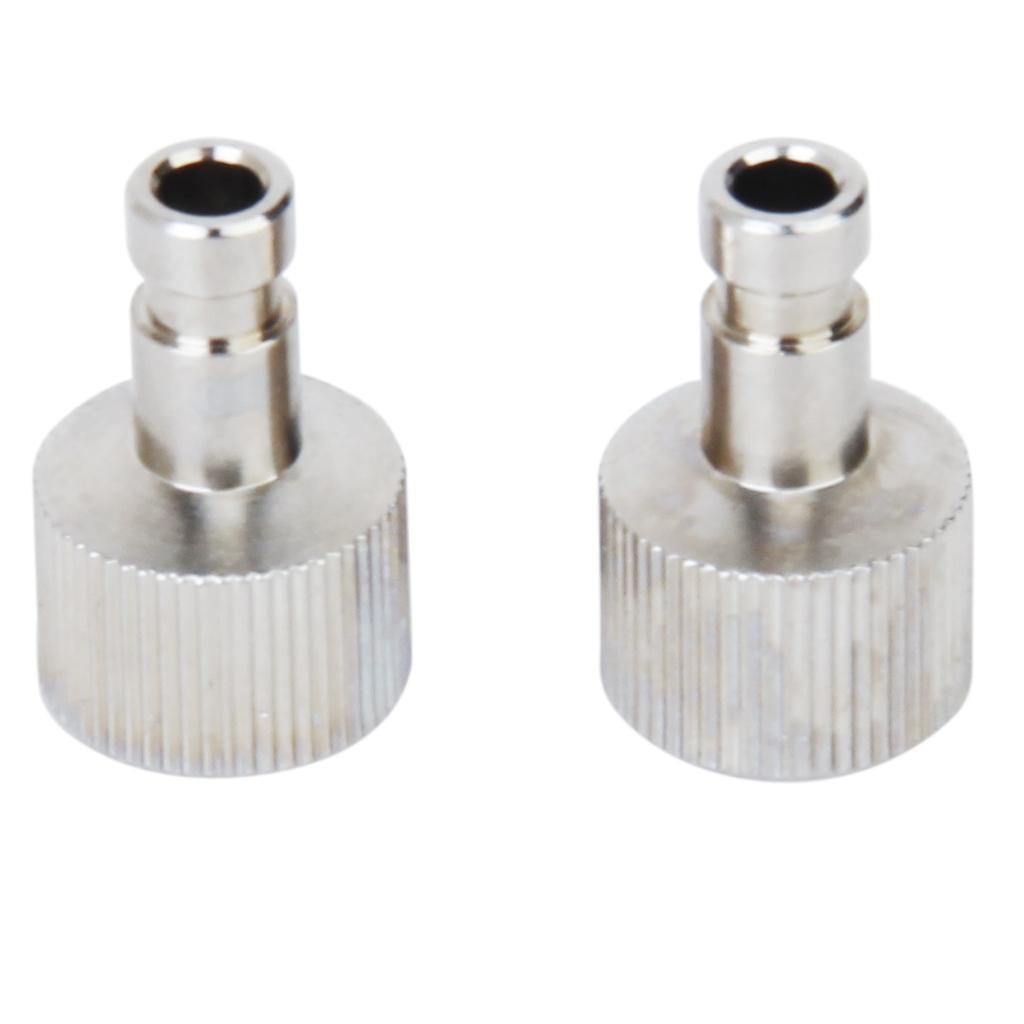 Silver Alloy Airbrush Quick Disconnect Coupler Hose Connector Adapter 1/8"