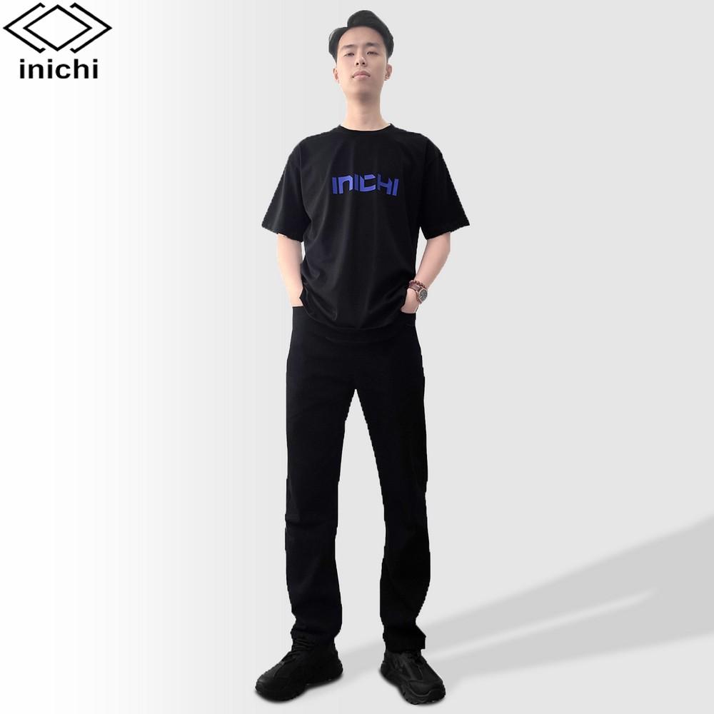 Áo thun unisex in chữ INICHI phong cách đơn giản 4 màu I22