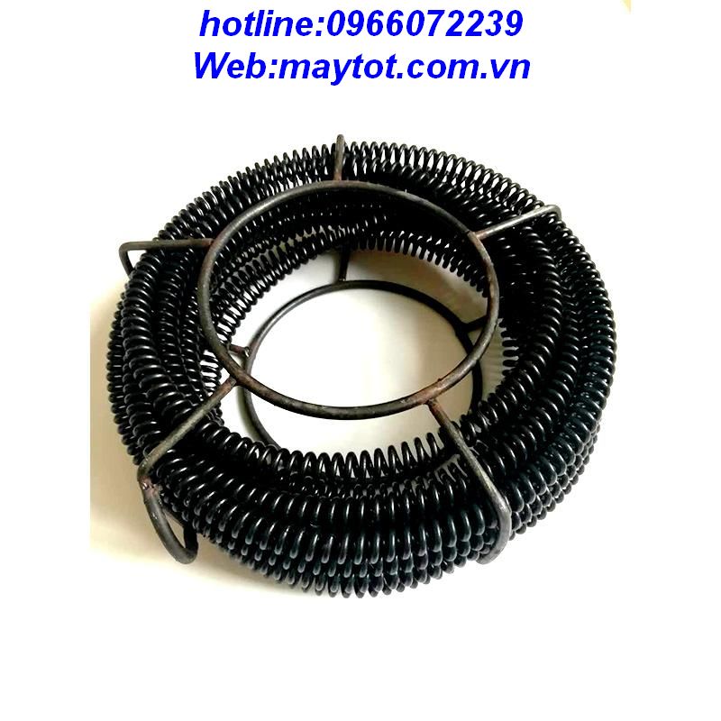Dây thông tắc cống lò xo phi 16 dùng cho máy khoan dài 3m