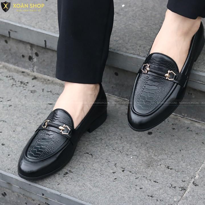 Video -Giày Lười Nam - Chất Da Mềm 100%, Đế Cao Su Đúc Khâu Chắc Chắn Cao 3cm - Mã G004