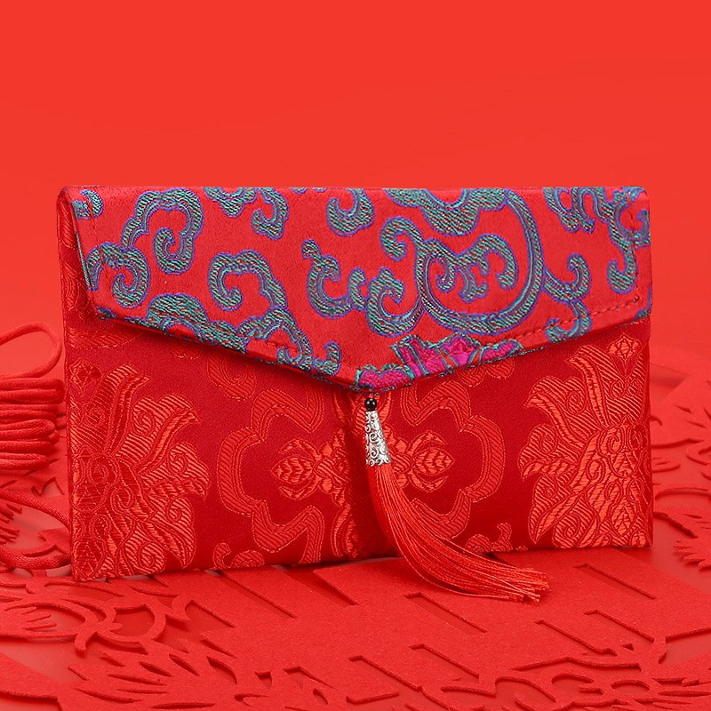 Bao lì xì vải gấm CAO CẤP họa tiết lộng lẫy