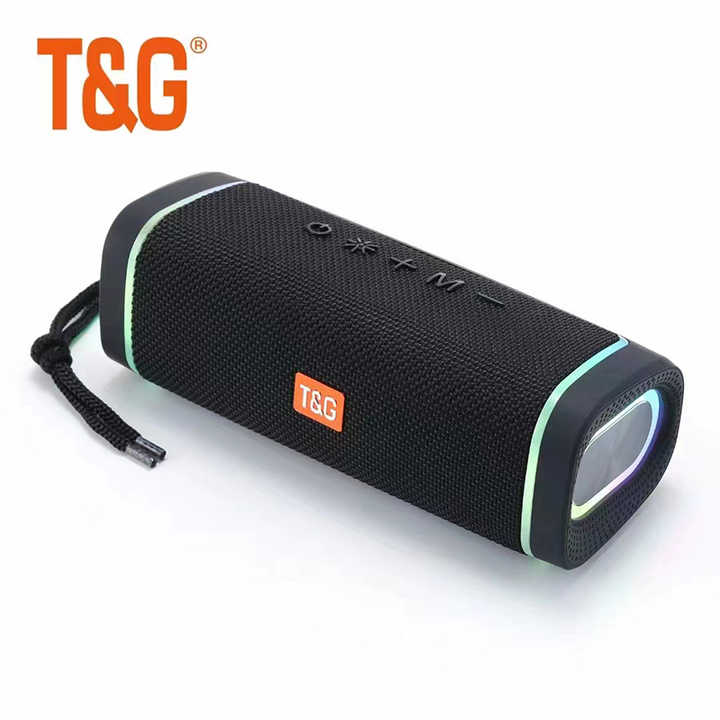 Loa Bluetooth Mẫu mới nhất Ngoài Trời Dây Đeo Bằng Chất Liệu Vải 2 Inch 10 Watt TG-375 Loa USB/TF/FM/AUX Không Dây Di Động -hàng chính hãng