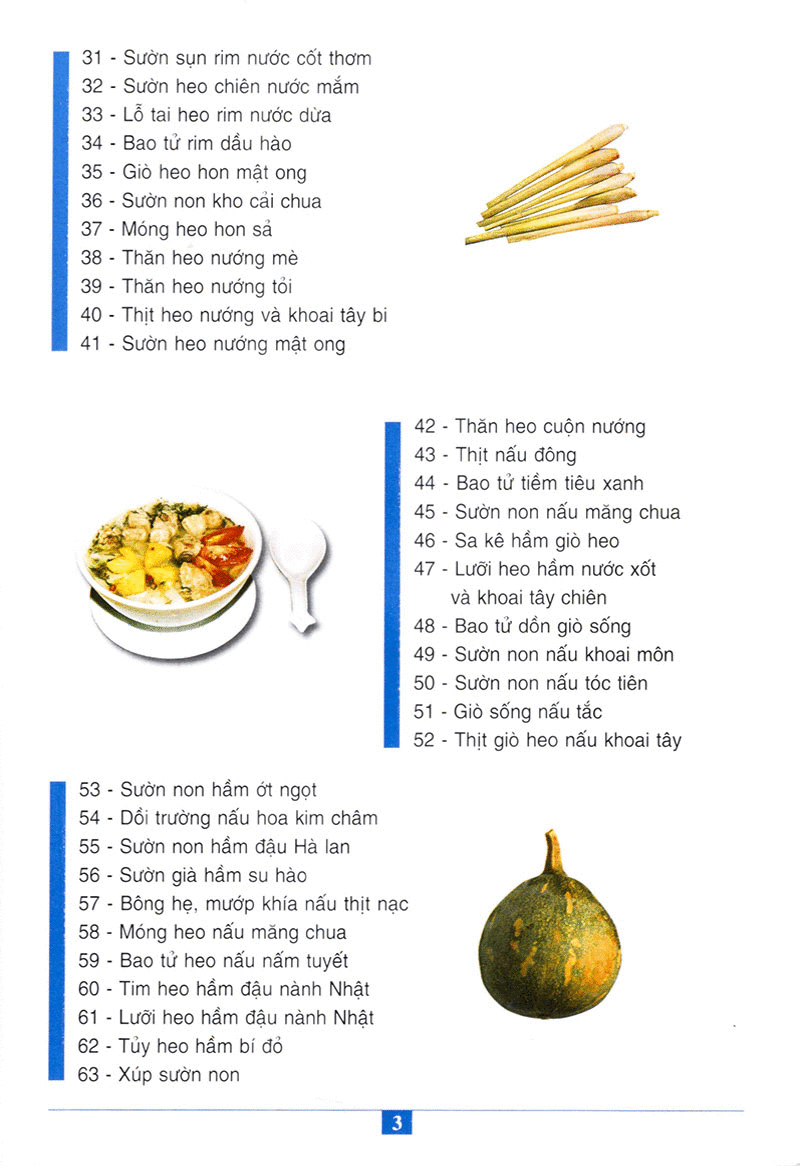 60 Món Ăn Được Ưa Thích - Món Thịt Heo