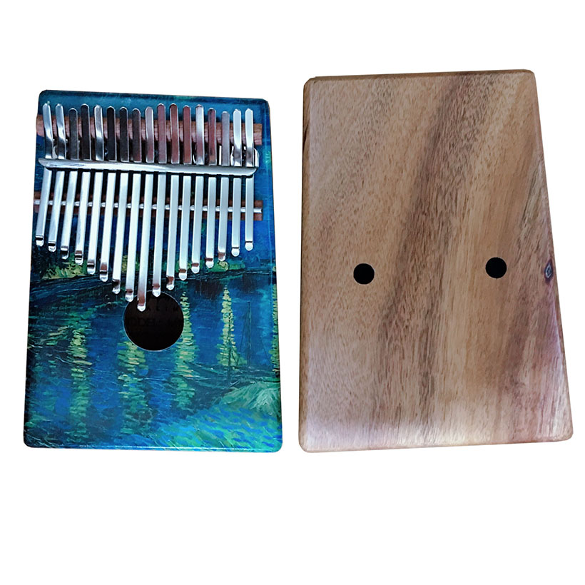 Đàn Kalimba 17 Phím Gỗ Miron cao cấp Tặng Kèm Kèn Kazoo Màu Ngẫu Nhiên - Mẫu