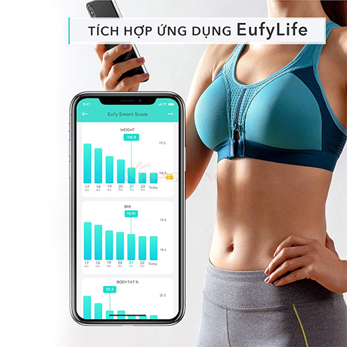 Cân sức khỏe Eufy SmartScale C1 T9146 - Hàng chính hãng