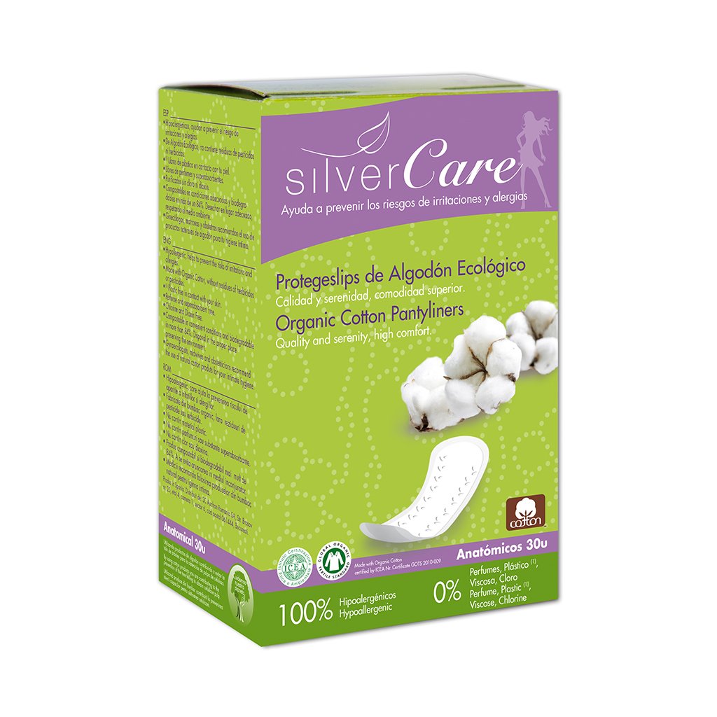Băng vệ sinh hữu cơ hàng ngày Anatomical Silvercare 30 miếng